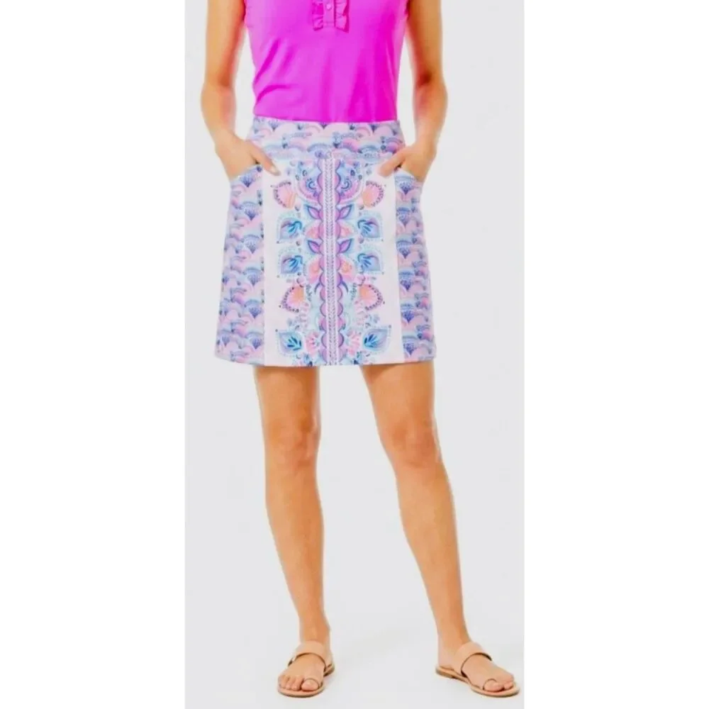 Lilly Pulitzer Luxletic Monica Skort Chic Retreat Golf Pickleball Tennis Size 16